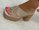 Chinese Laundry Arling weave wedge/multi
