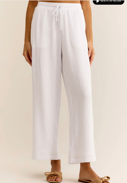 Z Supply Bondi Gauze Pants/ white