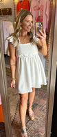 White Scalloped Dress